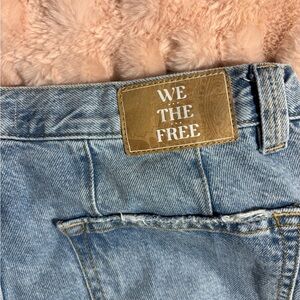 Free People Low Rise Light Blue Denim Jeans